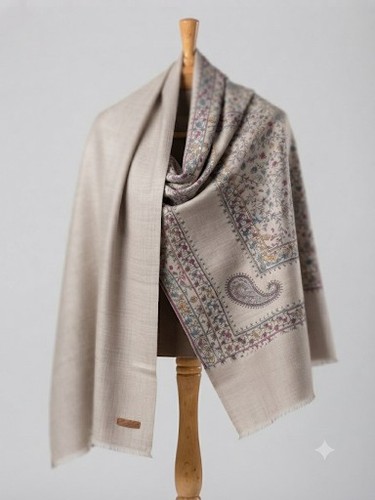 Kashmiri embroidered pashmina - kashmiri,