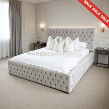 Beautiful  designer Ambassador Chesterfield Upholstered Bed Frame -Velvet Size .