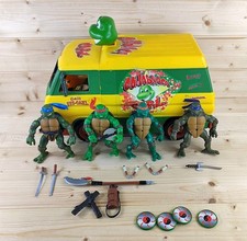 Teenage Mutant Ninja Turtles Cowabunga Pizza Van Bundle + Figures 2006 Mirage