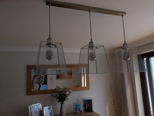 3 X Glass Lantern Lights