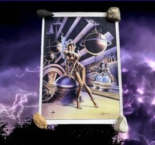 Artist signed futuristic robot