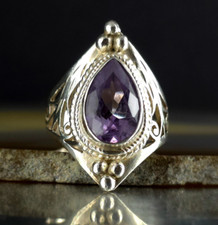 Ring Silver 925 Amethyst 17.6