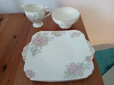 Foley china plate and milk - foley, jug