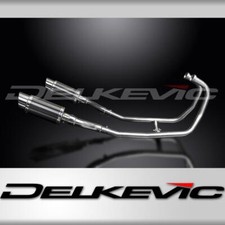 KAWASAKI GPZ500S  FULL 2-2 EXHAUST SYSTEM 200mm CARBON ROUND SILENCERS