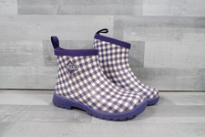 Muck Boot Women's Breezy Ankle Boot Purple Lavender Gingham UK 6