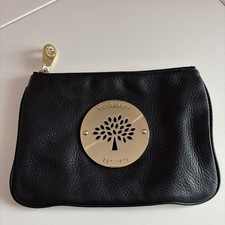 Mulberry Daria Zipped Pouch in Black Soft Leather