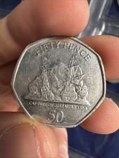 Gibraltar 50p Fifty Pence Coin