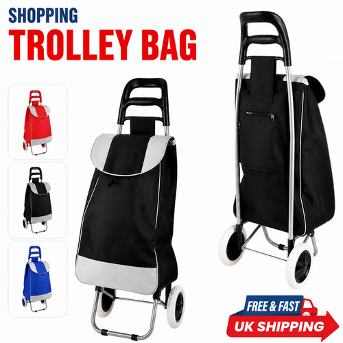 Shopping trolley wheels - on,