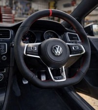 Leather steering wheel - leather,