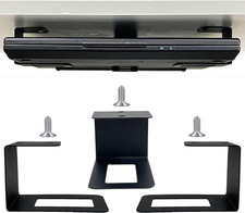 Under-Desk Laptop Mount and Organizer Rack for Office Accessories