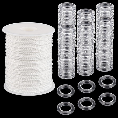 100pcs clear roman curtain - 100pcs,