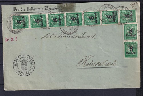 Germany 1923 weinsberg cover - weinsberg.,