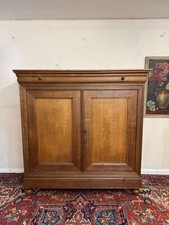 FABULOUS QUALITY ANTIQUE FRENCH OAK HOUSEKEEPERS CUPBOARD CIRCA 1900