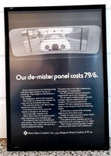 Framed original Classic Car Ad