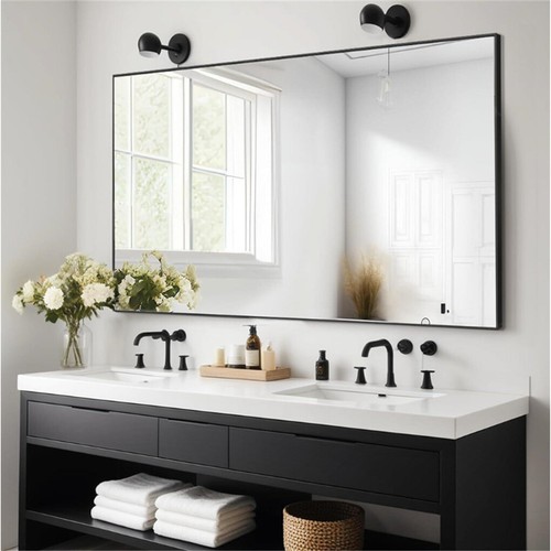 Rectangle wall bathroom vanity - wall,