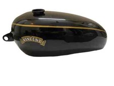 VINCENT HRD BLACK PAINTED STEEL GAS FUEL PETROL TANK + MONZA CAP |Fit For