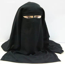 Silk muslin niqab. 80/70cm  