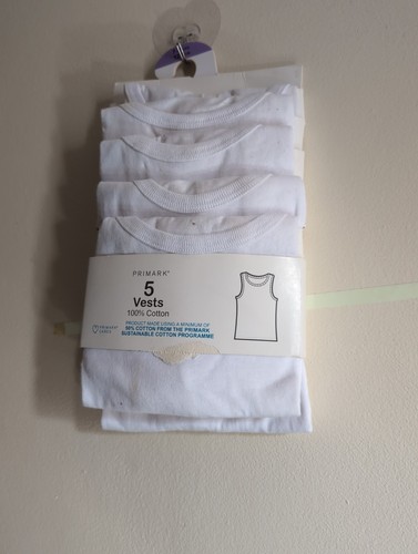 White vests pack 5 - pack,