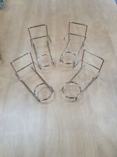 3 Piece Display Stand: Dinner Plate, Cup & Saucer Stand Gold Brass Set of 4