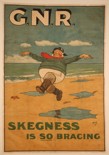 Railway holiday poster jolly - poster,