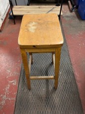 Vintage Wooden Lab Stools 
