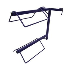 Double Hanging Saddle Rack (Horse Portable 2 Tier Stand Tack Holder Equestrian)