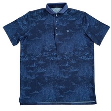 Greyson Golf Polo Shirt Blue