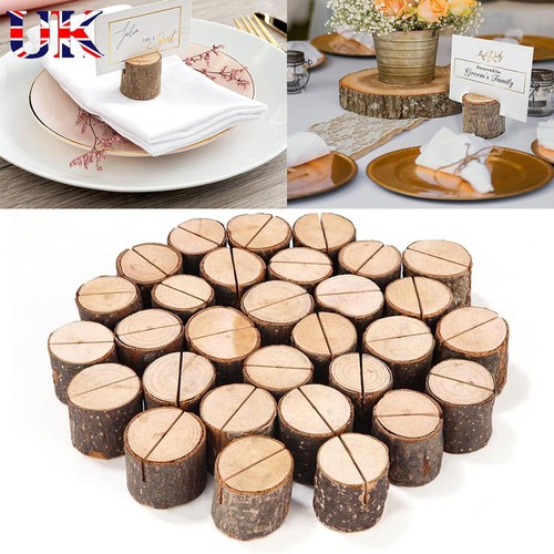 Wood table place card - wood,