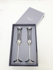 Wedgwood Vera Wang Love Knots Toasting Flutes Boxed 