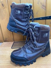 KARRIMOR MENS SNOW BOOTS/ WALKING BOOTS Casual Lace Up BROWN UK Size 7 Unworn