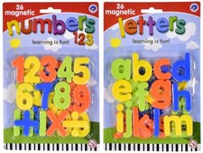 Large Magnetic Letters Alphabet & Numbers Fridge Magnets Toys Kids Learning NEW