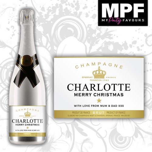 Personalised moet christmas - personalised,