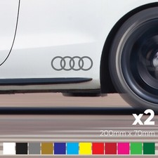 Audi Rings Sticker,decal,S Line,Black Edition,Quattro,S3,S4,S5,S6,S8 -200mm - x2