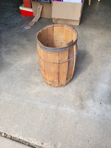Vintage wooden nail keg - vintage,