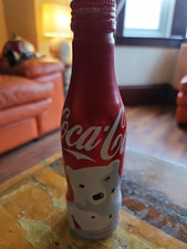Coca-Cola Limited Edition Aliminium Polar Bear Bottle. Full & Unopened