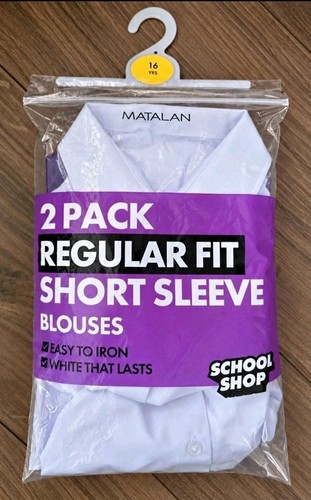 Matalan girls white school - white,