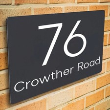 Personalised Floating House Sign Plaque Custom Door Number & Address Plate