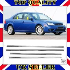 Chrome Windows Frame Trim 4 pcs S.STEEL Ford MONDEO MK3 HB-Saloon 2000 to 2007