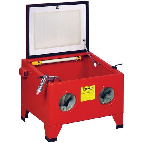 Sand blasting cabinet with - blasting,