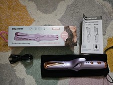 Mini Cordless Hair Volumizing Crimping Iron in Lilac/Gold