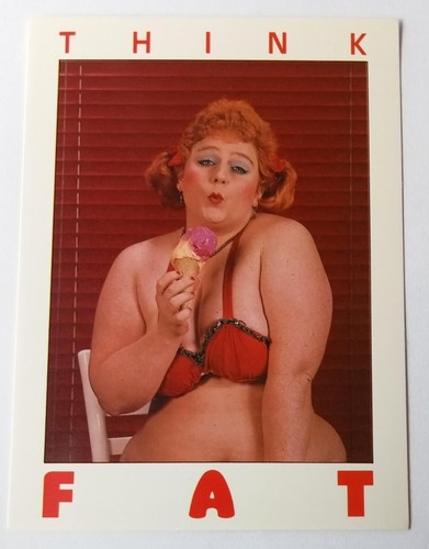 Athena postcard think fat - ,