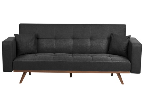 Sofa bed seater hjulby black - bed,