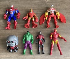 Marvel Super Hero Mashers Falcon, Iron Patriot, Hulk & Ant-Man Figures Hasbro 