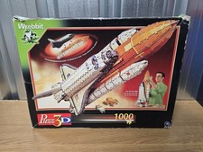 Vintage Wrebbit 3D Atlantis Space Shuttle Puzzle - Complete & Manual