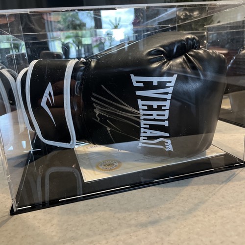 Mike tyson hand signed black - tyson,