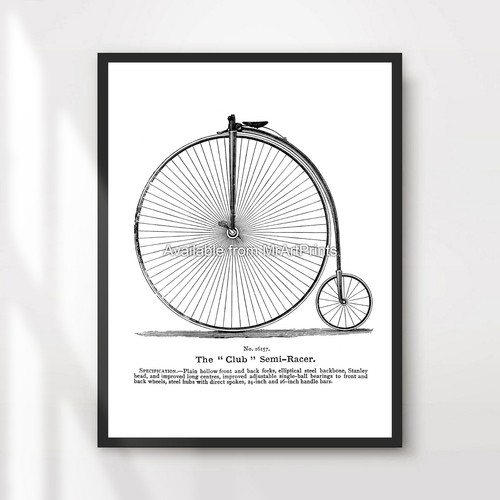 Penny farthing bike black - penny,