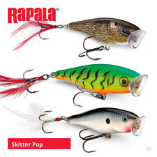 Rapala Skitter Pop Lures - Pike Bass Chub Predator Surface Popper Fishing Tackle
