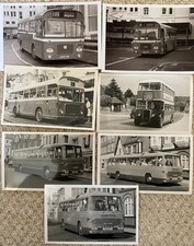 JOB LOT 7 BLACK & WHITE SOUTHDOWN BRIGHTON HOVE & DISTRICT BUS COACH PHOTOS