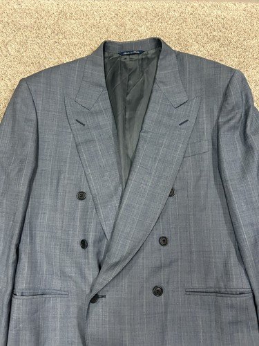 Canali wool blazer mens - wool, 48r