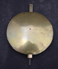 Antique Brass Grandfather Clock Pendulum Bob With Slide 9cm 682 grams